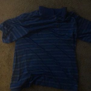 Blue stripped collard shirt size xl